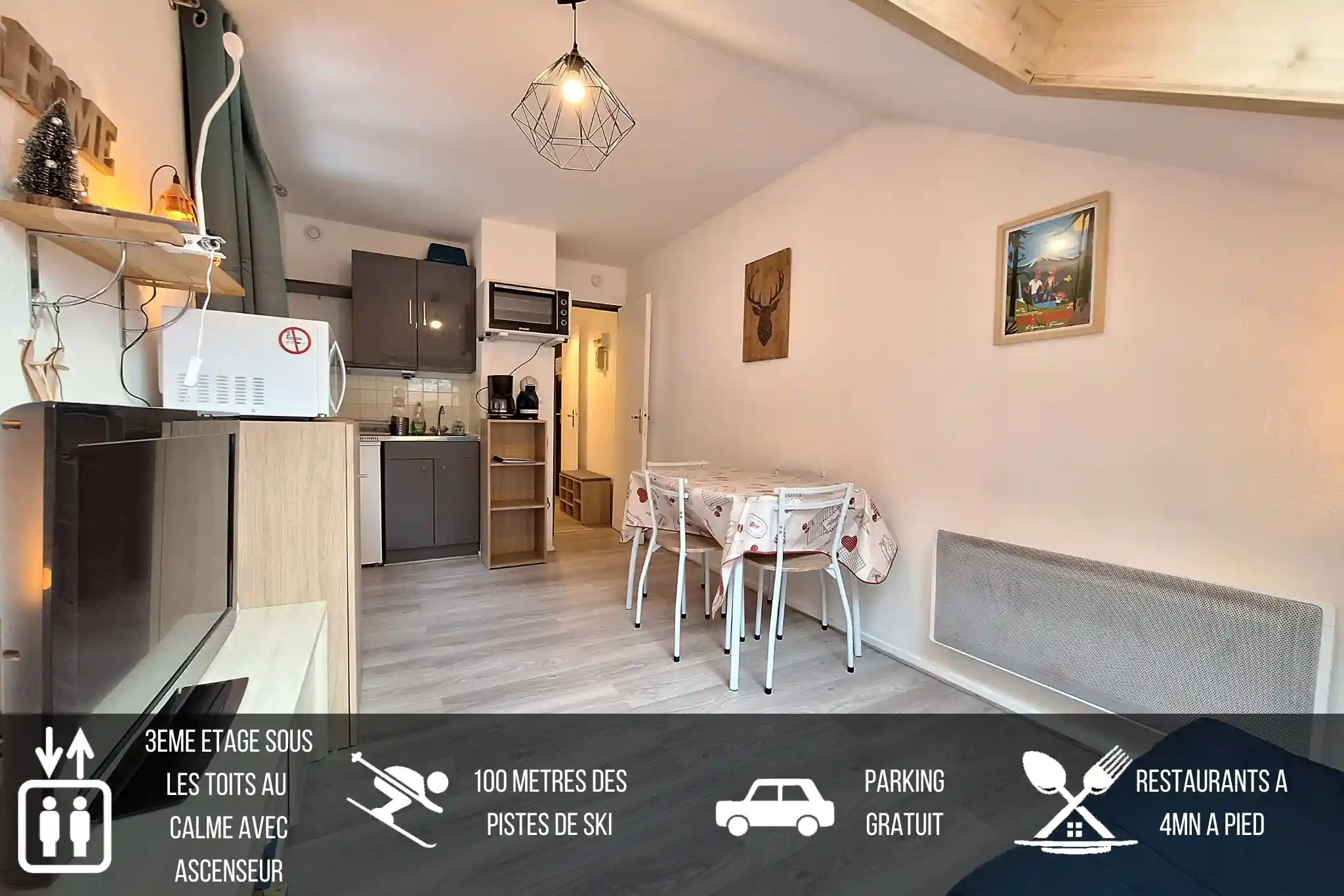 location appartement a Bolquere Pyrénées 2000 Font-Romeu au pied des pistes de ski